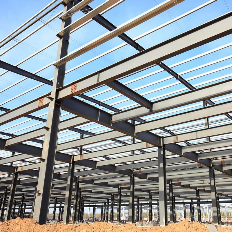 Modern Steel Structure for Prefabricated Industrial Workshop Heavy Duty Metal Warehouse Building Construction 25-50 Year Service